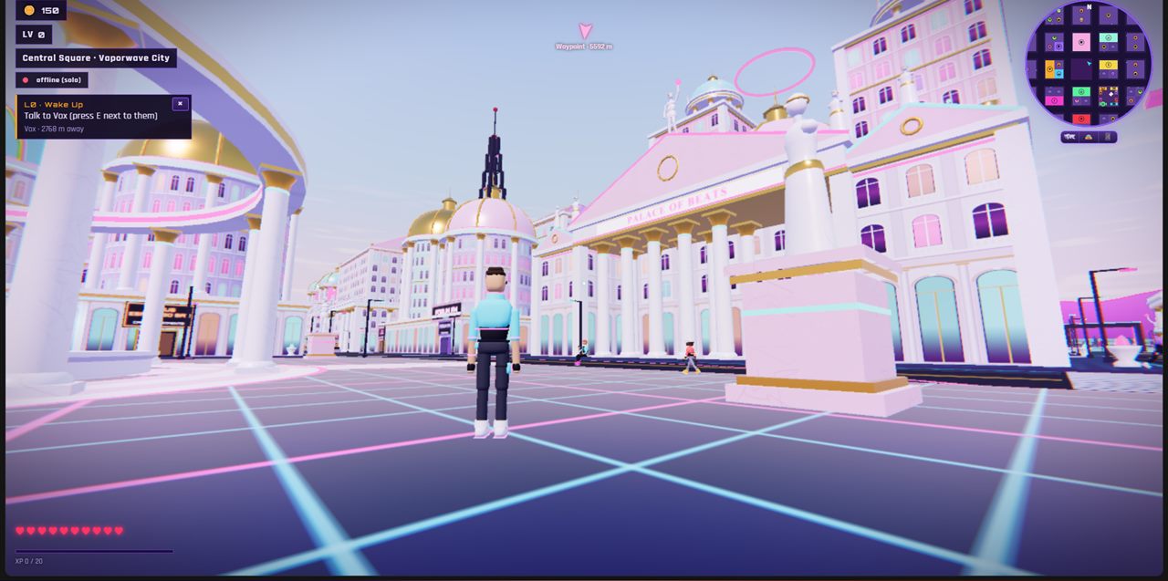 Central Square in Hypercolor City