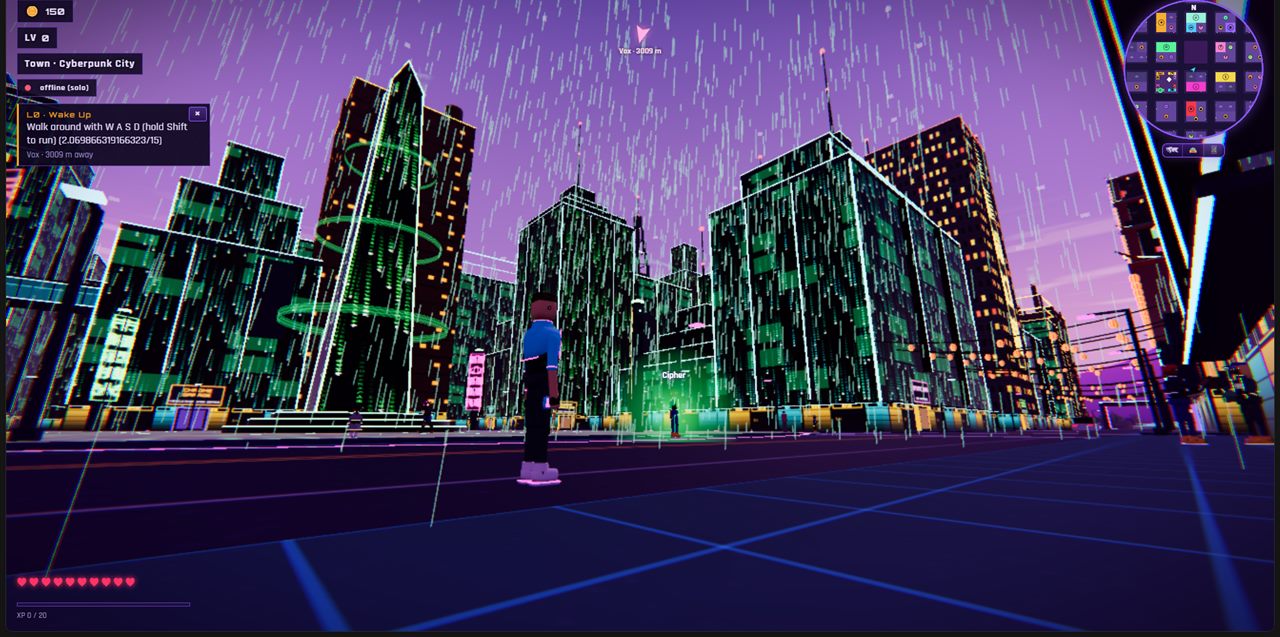 Cyberpunk City in the rain